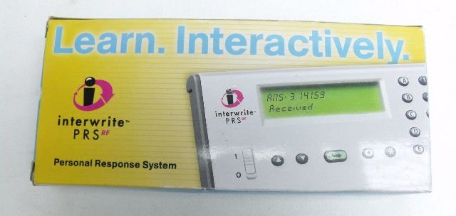 NEW Interwrite PRS RF Model R1 Personal Response System Classroom Clicker