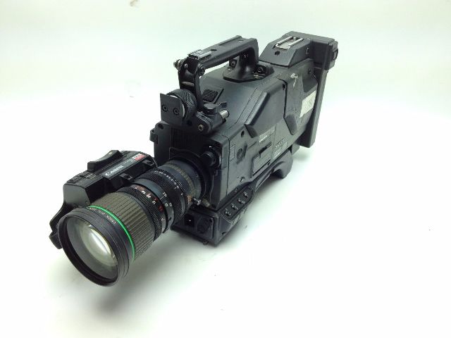 Sony DXC-537 Camcorder Black w/ Cannon BCTV Zoom Lens & Hard Case