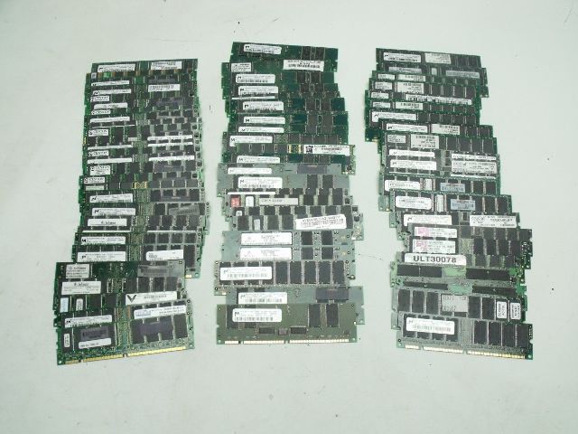 One BIG lot of 73 Mixed PC133 Memory Desktop & Server L@@K