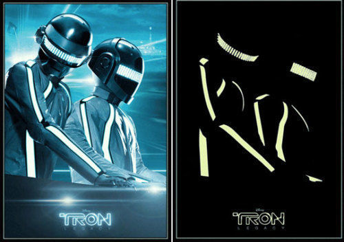 NEW Tron Legacy LIMITED EDITION Glow-in-the-dark Poster Daft Punk 27" x 39" RARE