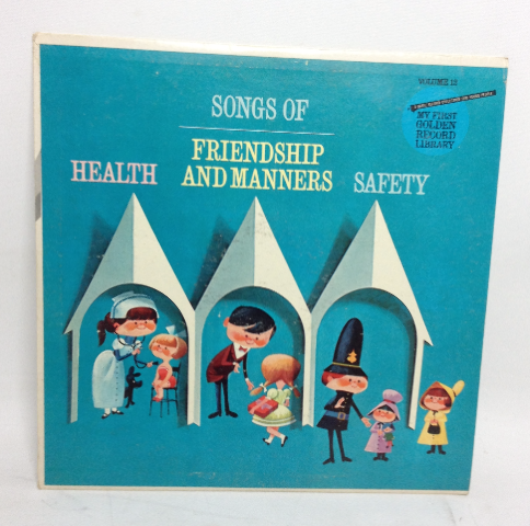 VINTAGE 1962 Songs of Friendship and Manners Volume 12 LP Record Vinyl Health Safety