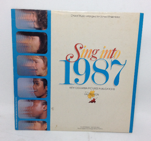 VINTAGE Sing into 1987 Fall Edition LP Choral Music arranged for School Ensembles Vinyl Record