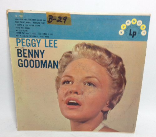 VINTAGE Penny Lee sings with Benny Goodman LP HL 7005 Record Vinyl