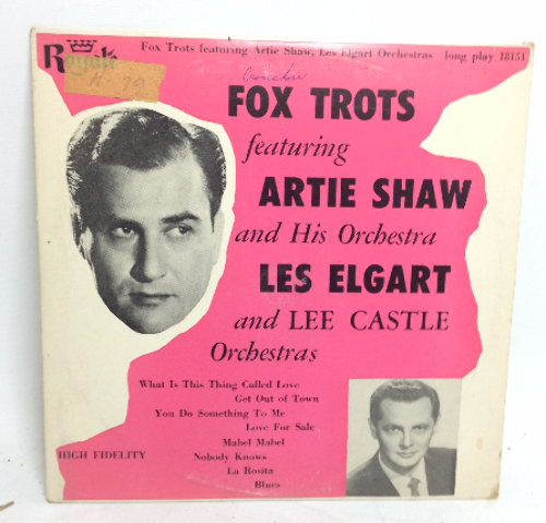 VINTAGE 1955 Fox Trots Artie Shaw Les Elgart LP 18151 Vinyl Record Orchestra