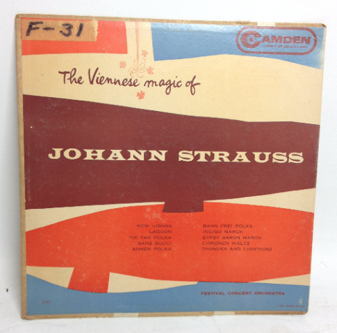 VINTAGE The Viennese magic of JOHANN STRAUSS LP Vinyl Record Camden