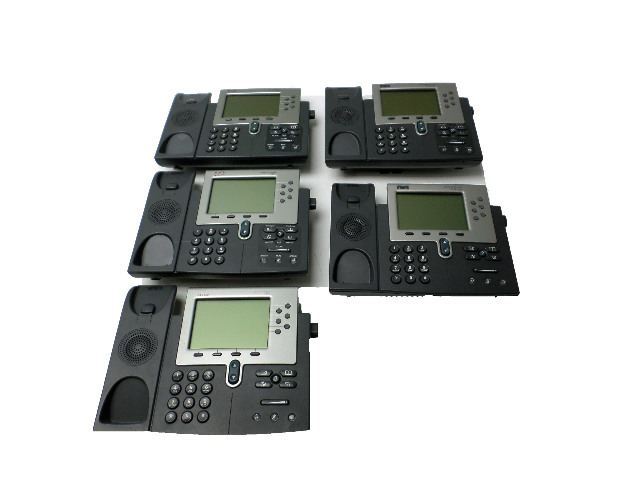A Lot of 5 CISCO IP Phones three 7961 and Two 7961 Series