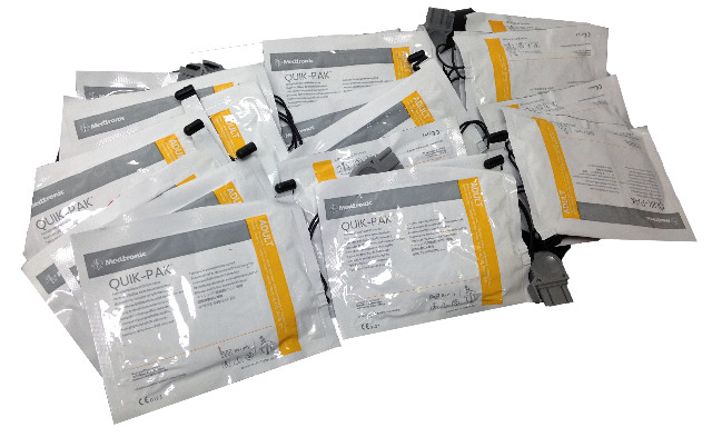 A Lot of 23 Medtronic Quick- Pak Adult Pacing Defibrillation ECG Electrodes