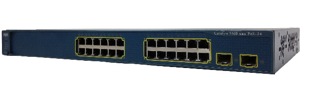 Cisco Catalyst 3560 PoE-24 Port Ethernet Switch WS-C3560-24PS-S
