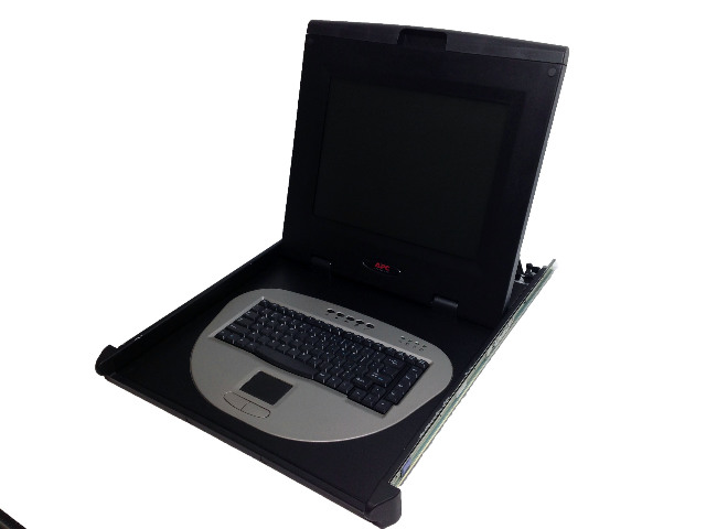 APC AP5015 Rackmount 15" LCD Monitor Keyboard Touchpad Mouse Rack Mount Console