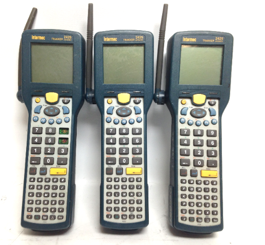 Lot of 3 Intermec Trakker 2425 Barcode Scanner