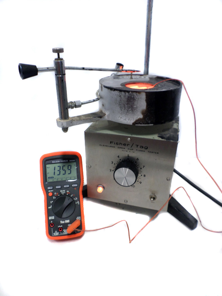 Fisher Scientific Company 13528 Flash Point Tester Cleveland Open Cup ATSM D92