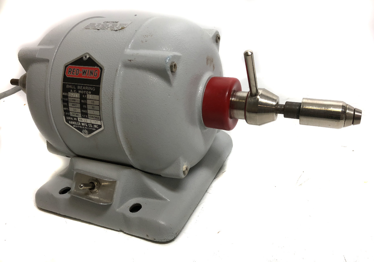 Red Wing 26A 1/4 hp 2 speed Ball Bearing A.C Motor Polisher Buffer