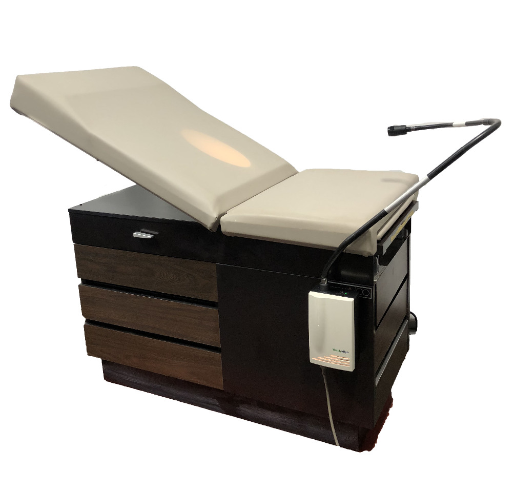 Ritter Midmark 100 Medical Exam Table Stirrups OBGYN Welch Allyn Light ElectronicDepot USA