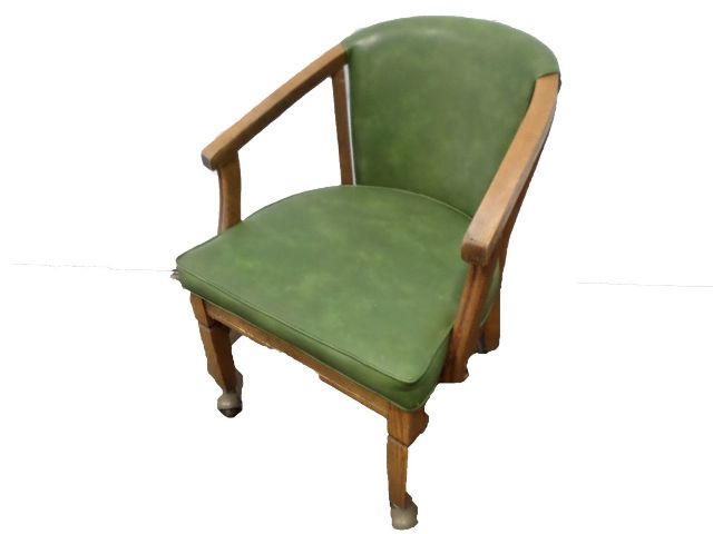 VINTAGE Old Hickory Furniture Company roll around office style chairs