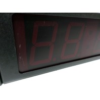 Leitch DTD-5225 RED DIGITAL LARGE LED Time Clock Rack Mount SMPTE/EBU ...