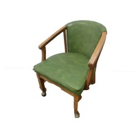 VINTAGE Old Hickory Furniture Company roll around office style chairs
