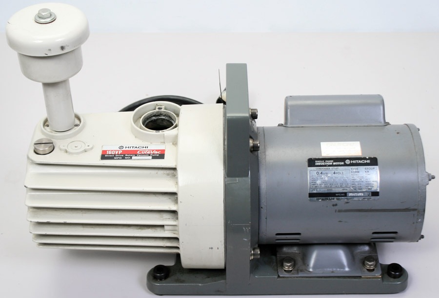 Hitachi 160VP CuteVac Direct Drive Rotary Vacuum Pump w/ Oil Trap