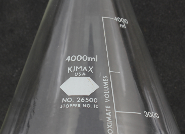 Glass Graduated Erlenmeyer Flask 4l 4000ml Ebay