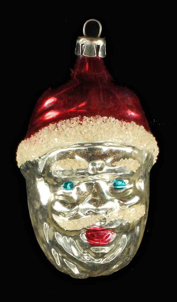 antique mercury glass christmas santa head ornament figural decoration poland - Mercury Glass Christmas Decorations antique mercury glass christmas santa head ornament figural decoration poland - Mercury Glass Christmas Decorations