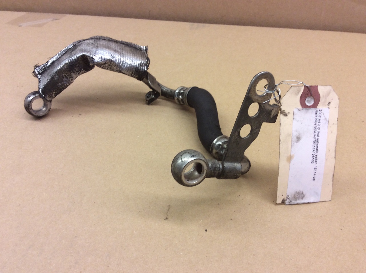 2005 2006 2007 2008 Audi A4 2.0T Turbocharger Coolant Pipe 06D121497A