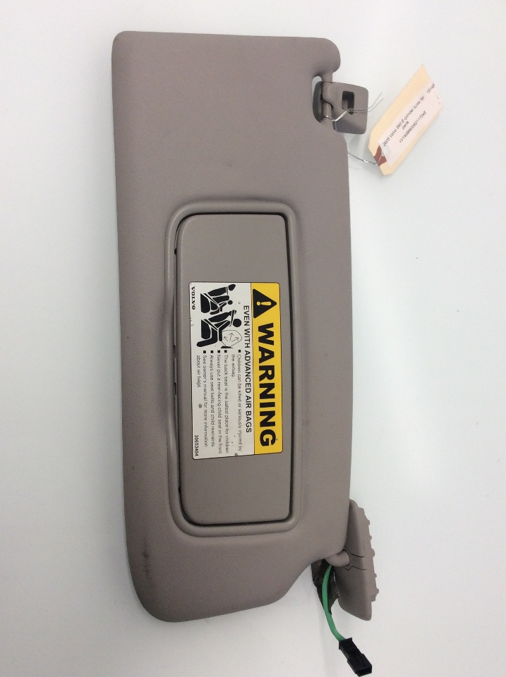 2005 2006 2007 Volvo S40 V50 right sun visor sunvisor grey OEM