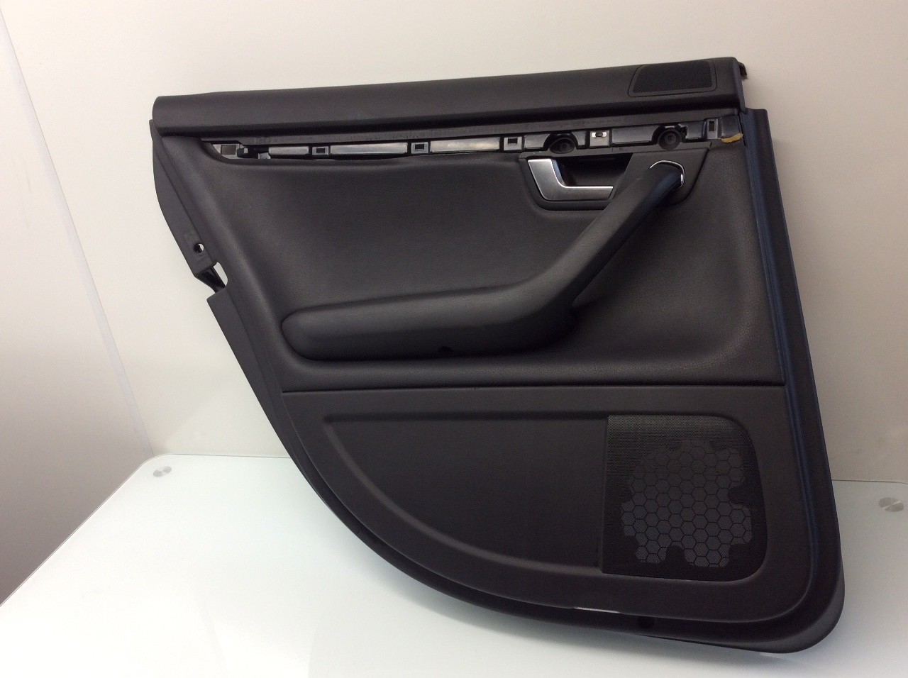 2006 2007 2008 Audi A4 S4 sedan left rear door panel black 8E0867305 small scuff OEM