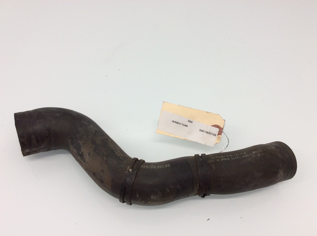 2000 2001 2002 2003 2004 Porsche Boxster radiator coolant hose 99610650105 OEM