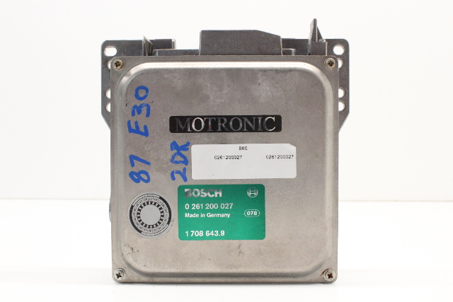1986 1987 BMW 328e 538e Engine Computer Control Module ECM ECU DME 12141708643