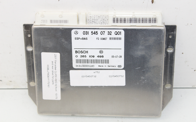 2001 2002 Mercedes Benz CLK320 CLK430 W208 ABS Control Module 0315450732 OEM