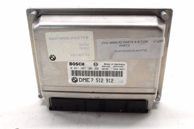 2002 BMW X5 Engine Computer Module ECU ECM DME 7518272 OEM