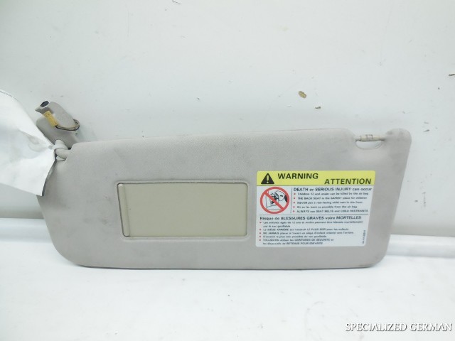 1999 2000 2001 Audi A6 Left Sun Visor Tan Beige Color Homelink OEM