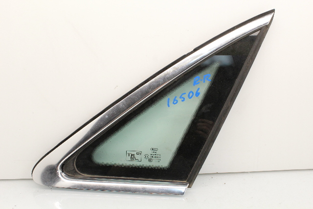 2017 Audi A4 Sedan Right Quarter Window Glass 8W5845300G OEM