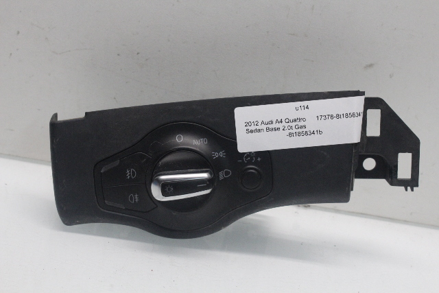 2009-2012 Audi A4 S4 Headlight Switch - 8K0941531AL OEM