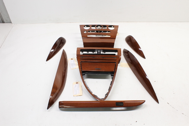 2006 2007 BMW M6 center console dash wood Trim door Set Madeira OEM