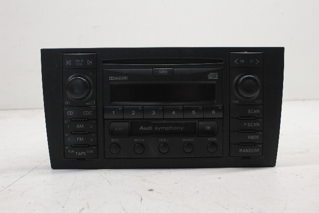2001 Audi Allroad 2.7 Turbo AM FM Cassette Radio Tuner OEM