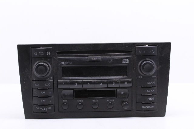 2000 Audi A6 Quattro Sedan Base 2.8 Gas AM FM Cassette Radio Tuner 4B0035195A OEM