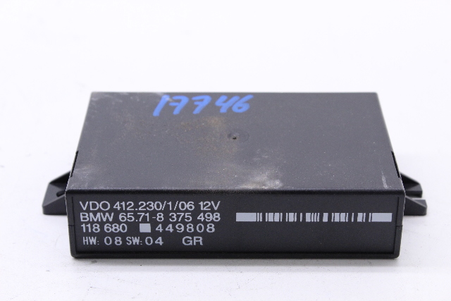 1998 1999 BMW 328i M3 E36 Cruise Control Unit Module - 65718375498 OEM