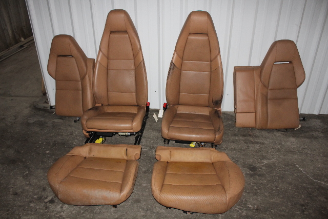 SET FRONT AND REAR SEATS PANAMERA BEIGE OEM