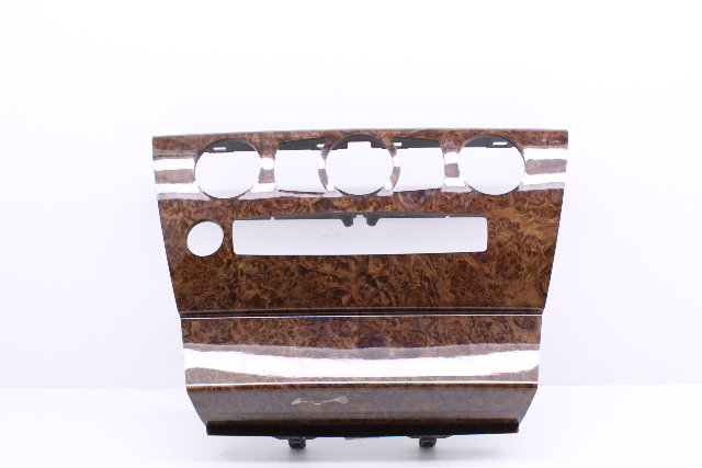 2010 BMW 650i Convertible E64 4.8 Center Dashboard Wood Trim Panel 51455285061 OEM