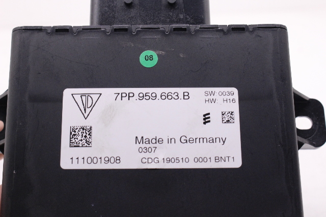 2011 Porsche Cayenne S 958 4.8 Start Stop Ignition Module 7PP959663B OEM