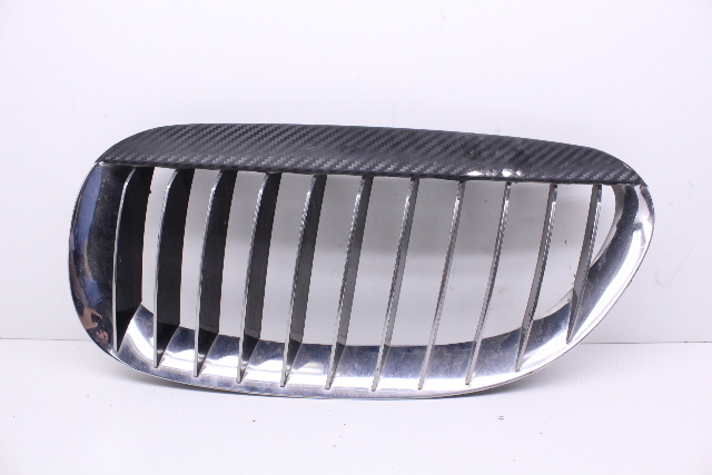 2007 BMW M6 Coupe E63 2-Door 5.0L V10 Front Left Bumper Carbon Fiber Kidney Grille OEM
