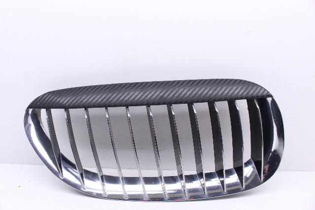 2007 BMW M6 Coupe E63 2-Door 5.0 V10 Right Front Carbon Fiber Bumper Kidney Grille OEM
