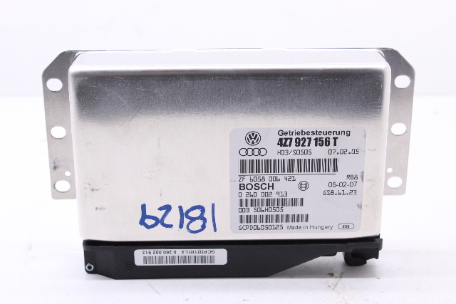 Transmission Computer Module TCM 2005 Audi Allroad Quattro Wagon Base 2.7 Gas 4Z7927156T OEM