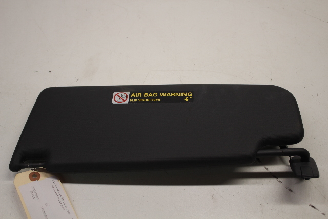 Volkswagen Golf GTI Jetta Rabbit Left Sun Visor Black 1K0857552M OEM