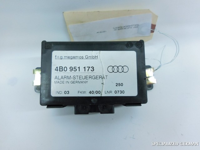Audi A4 A6 S6 Theft Alarm Control Module Computer 4B0951173 OEM