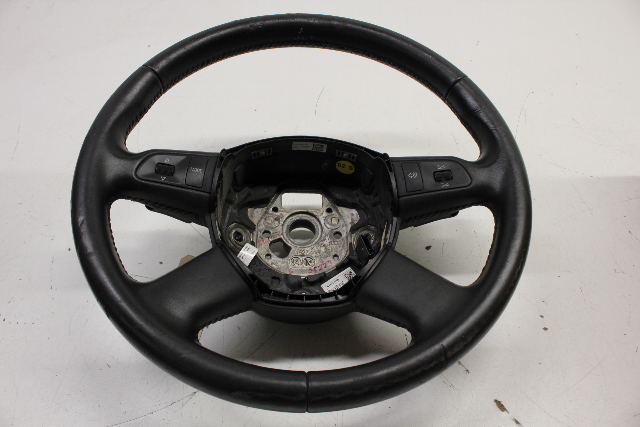 2008 Audi A6 4 Spoke Leather Steering Wheel 4L0419091K OEM