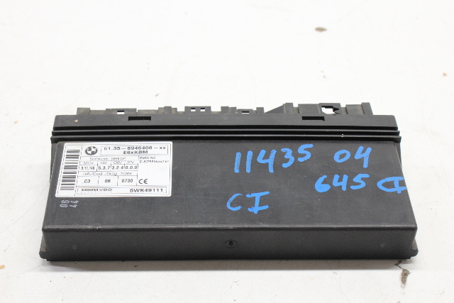 BMW 525i 530i 535i 545i 550i 645i 650i M5 M6 Main Body Control Module BCM 61359168833 OEM