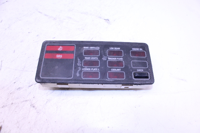 1990 BMW 325i E30 HELLA Check Control Panel OEM