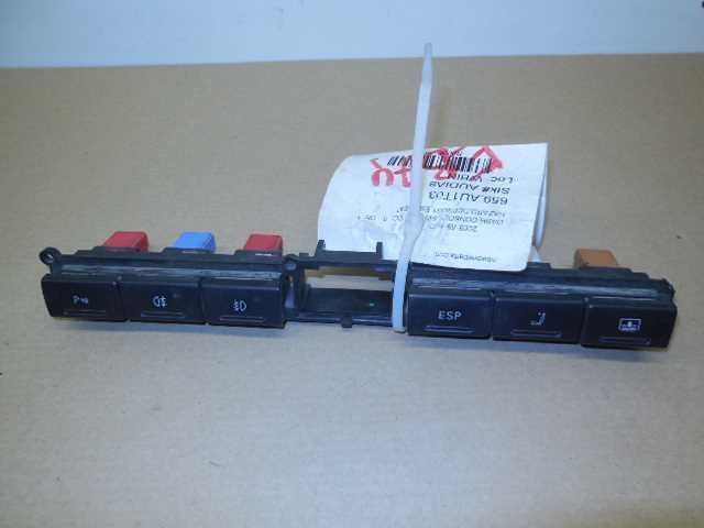 2003 Audi A8 Dash Switch Trim Plate Hazard Defrost Esp Seat Heater
