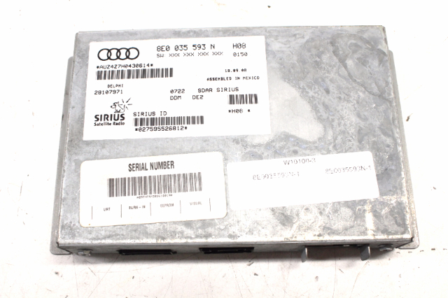 2008 2009 Audi A4 Convertible Sirius Satellite Radio Module OEM